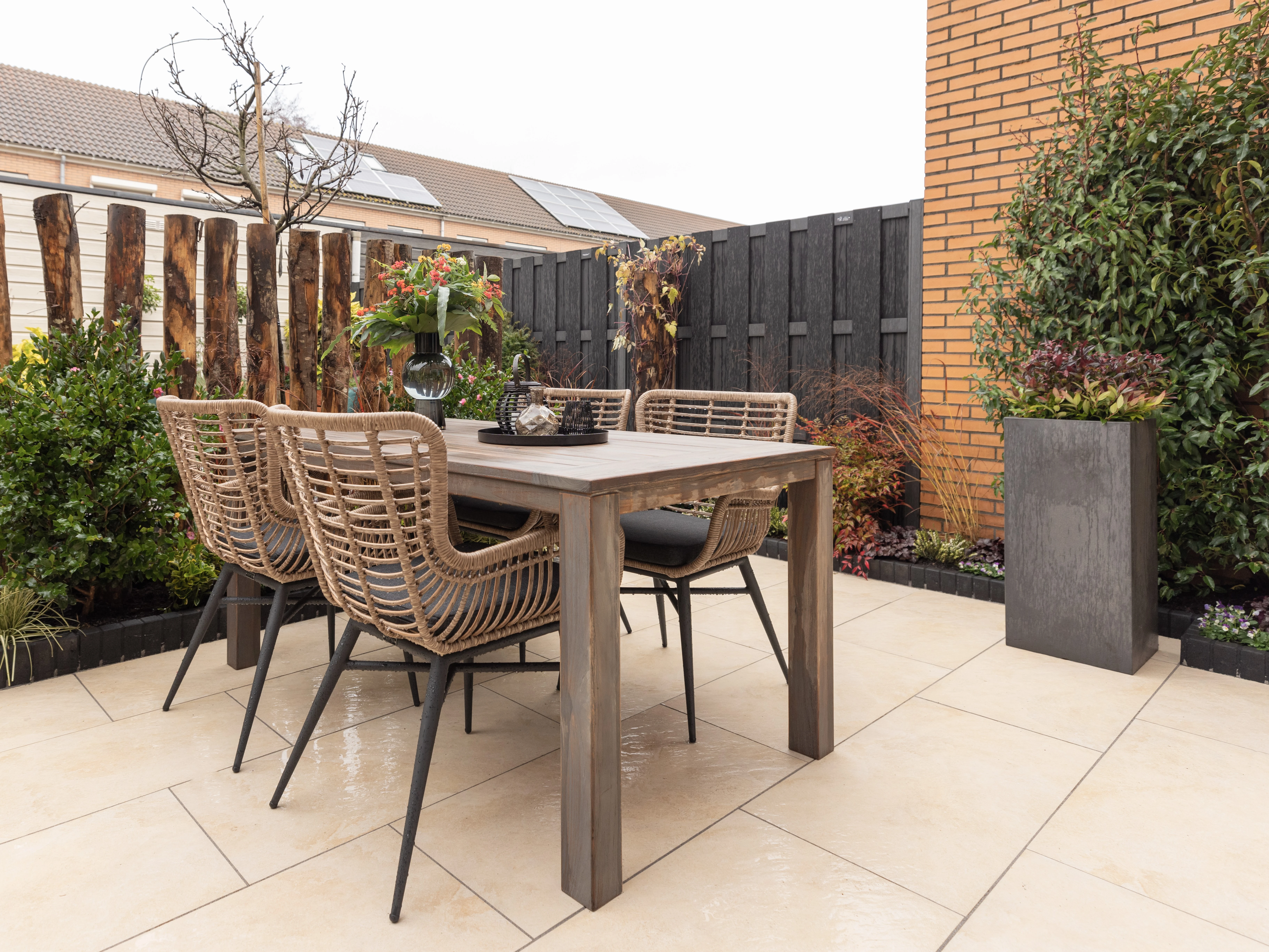 Gardenlux Keramische Tegel Cera3Line Rocky Beige 45 x 90 x 3 cm - Afbeelding 3